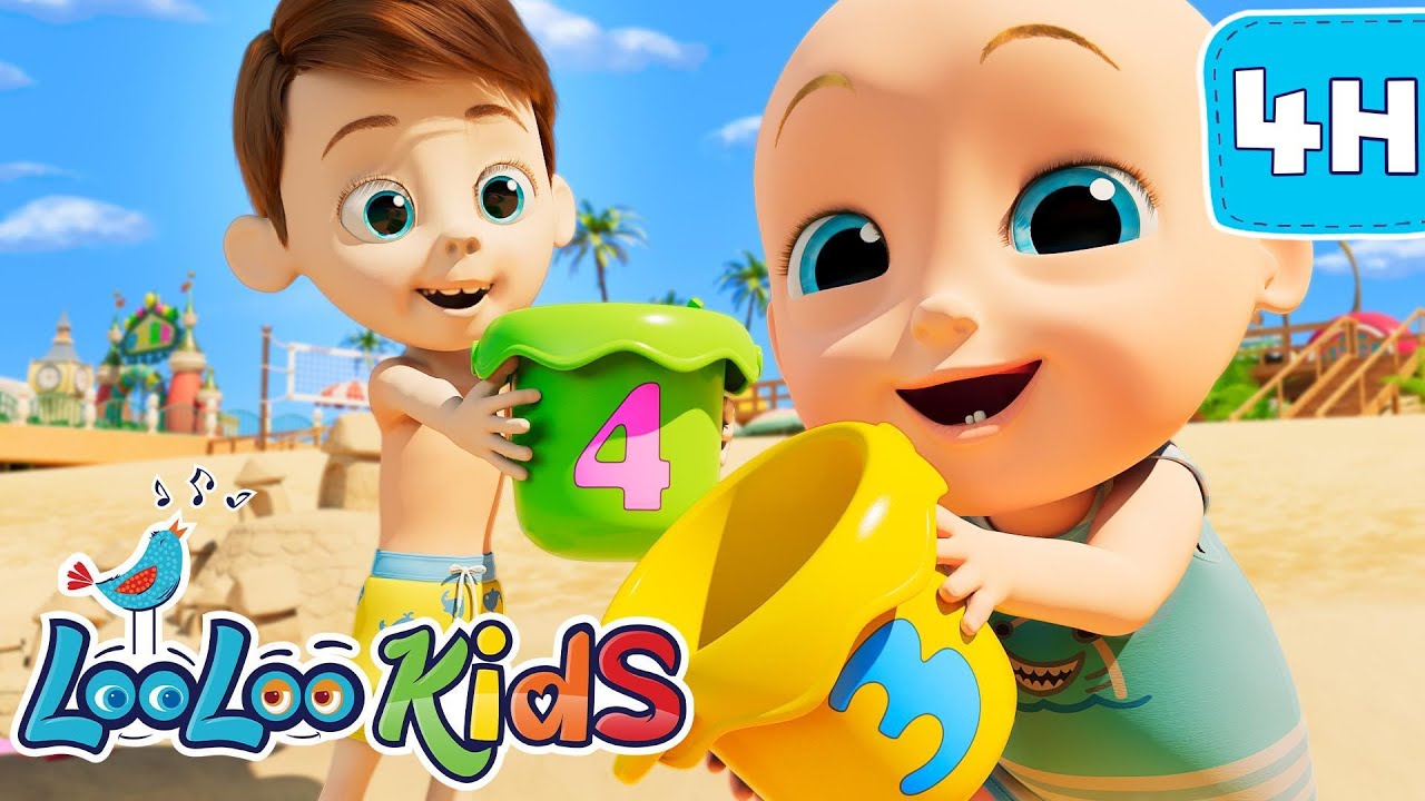 Sing, Learn & Smile for 4 Hours 😊🎵 | Number Song + Kids Songs | LooLoo Kids