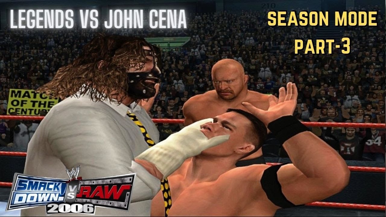 Mankind doesn't like Cena | John Cena Season Mode | LEGEND Difficulty | SVR 2006 | PCSX2 | Part-3