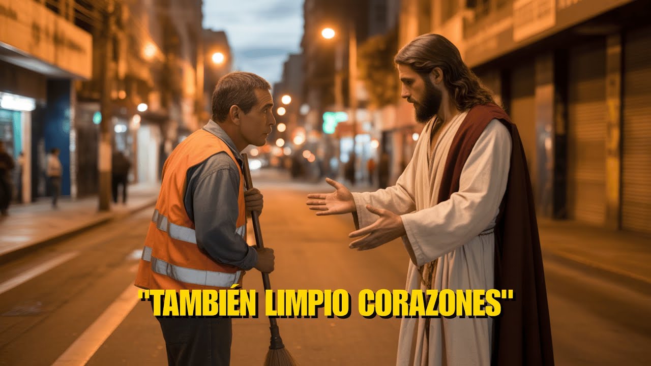 UN BARRENDERO ENCONTRÓ A JESÚS LIMPIANDO CALLES A MEDIANOCHE... LO QUE PASÓ CAMBIÓ TODO