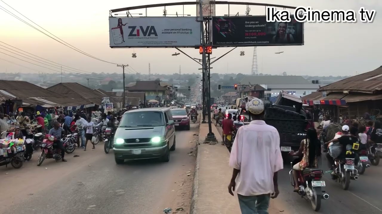 Some beautiful roads in Agbor that is like Lagos
