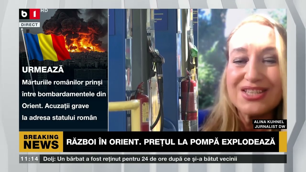ȘOC LA POMPĂ ȘI ÎN GERMANIA  ALINA KUHNEL, DW, CU DETALII_Știri B1TV_5 mar. 2026