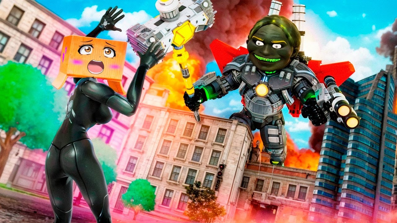 Boxy Woman LOVE INFECTED TITAN LIN GANG MELON 7 & Boxy Woman LOVE STORY! SAVE Boxy Woman in Gmod