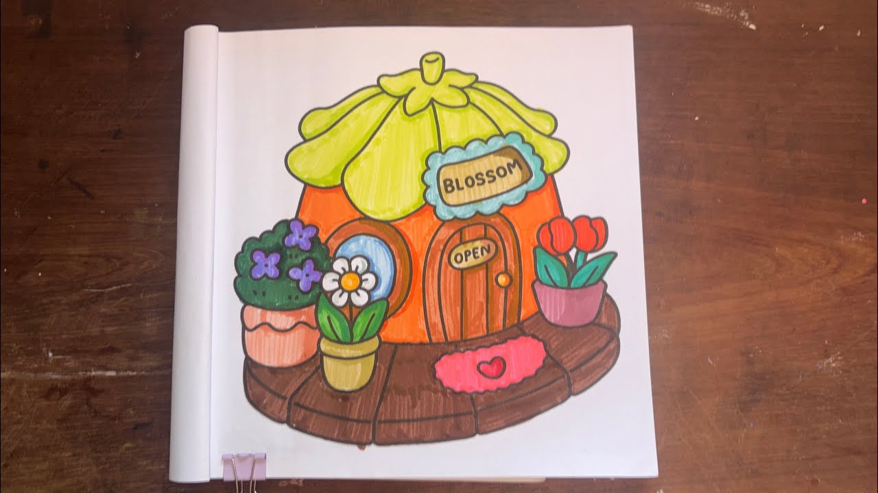 Pinta conmigo este lindo dibujo #  #dibujos #art. HYGGE PLACE 