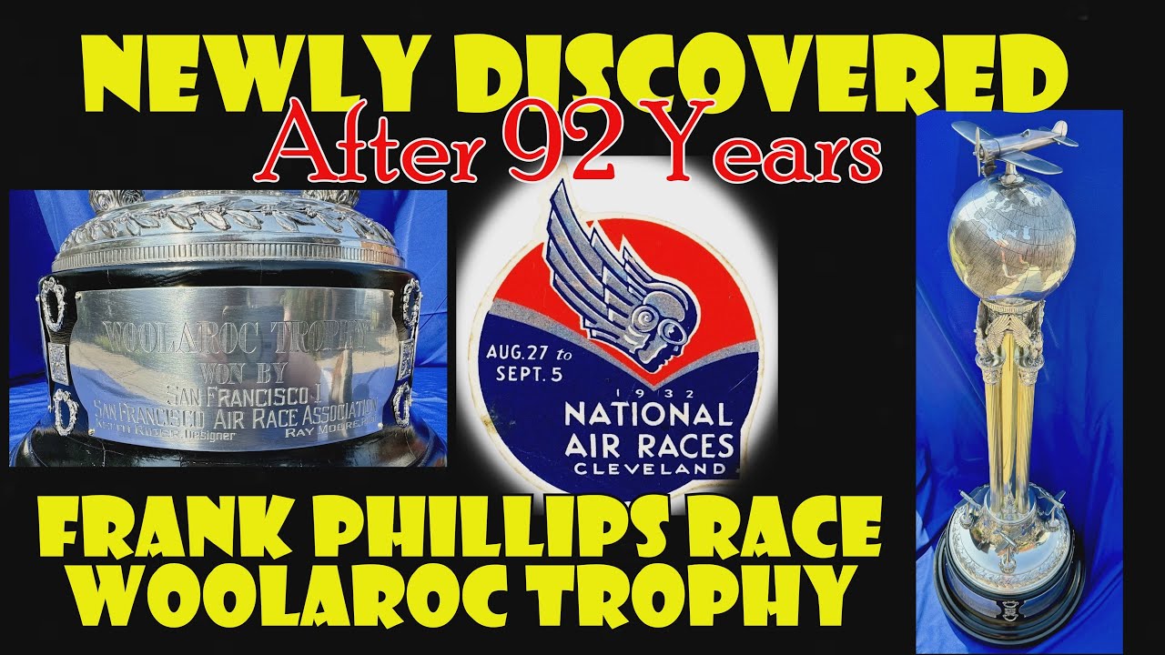 FOUND AFTER 92 YEARS, 1932 Cleveland National Air Race Trophy &ndash; Frank Phillips Race, Woolaroc Trophy