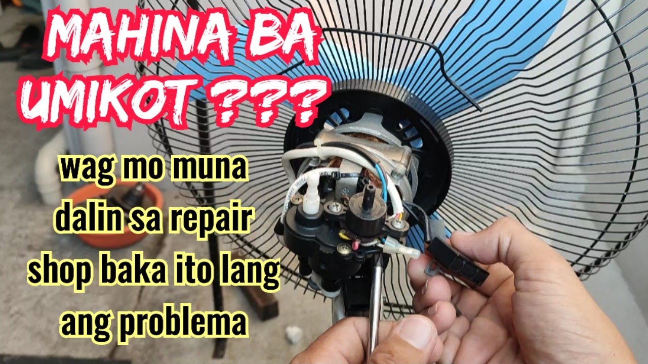 Paano mag repair ng mahinang umikot na electric fan