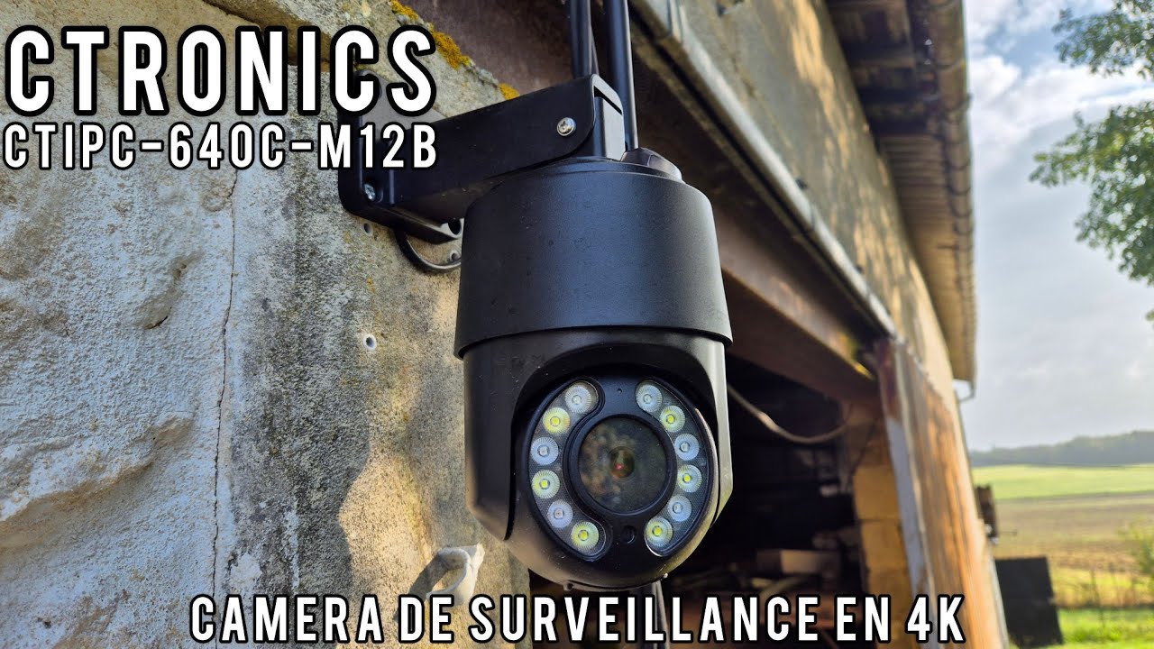 [CTRONICS] CTIPC-640C-M12B - Caméra de surveillance 4K