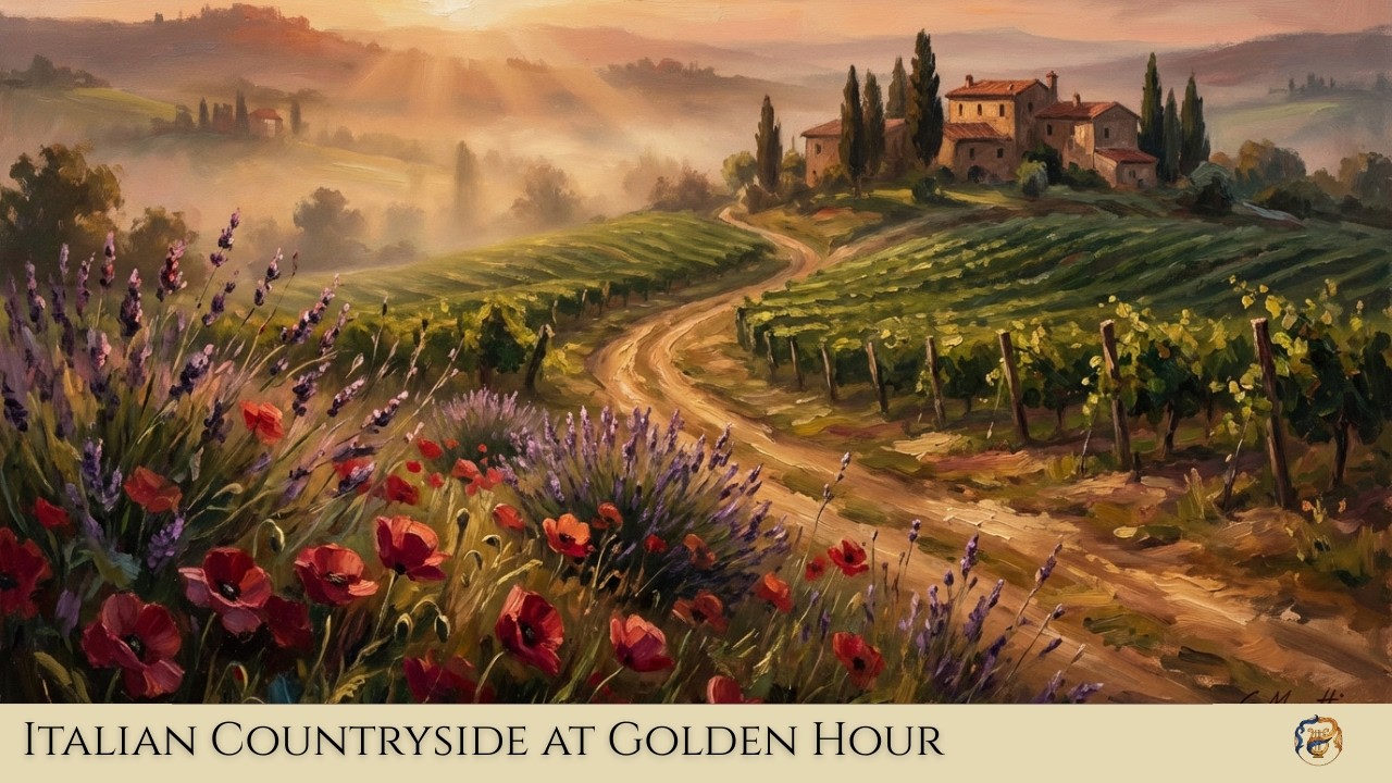 Romantic Italian Countryside | Monet-Inspired Relaxation Ambience