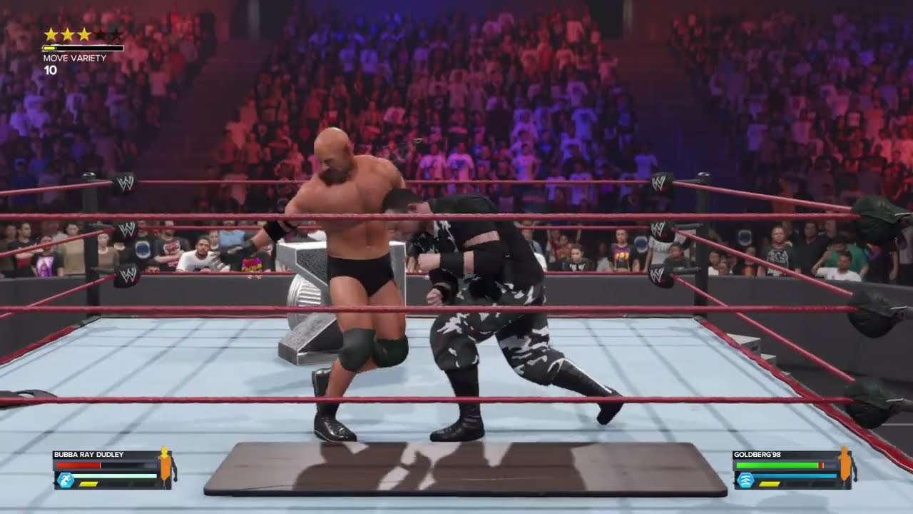 WWE 2K24 Bubba Ray Dudley vs Goldberg Tables Match