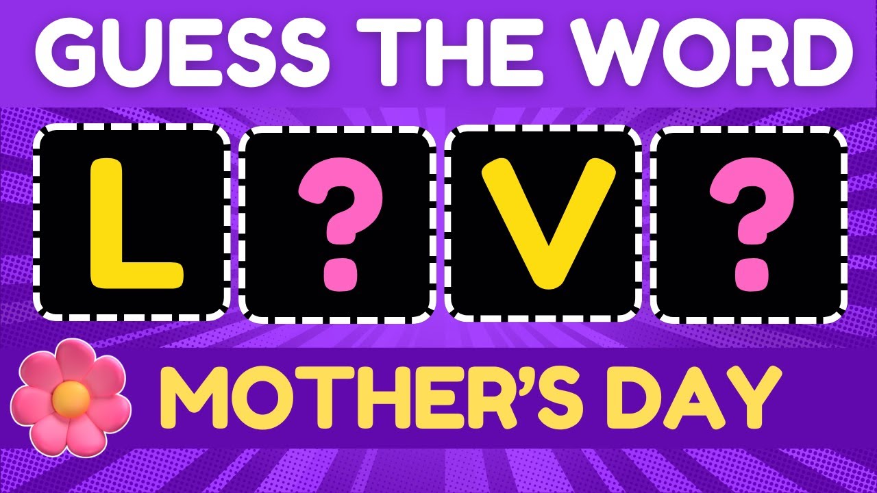 Guess the Word ESL Game | Mother's Day Vocabulary Quiz 🌼