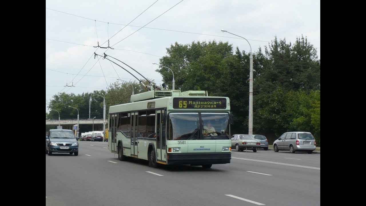 Троллейбус Минска БКМ-221, борт.№ 3581, марш.25 (09.05.2019, часть 2)
