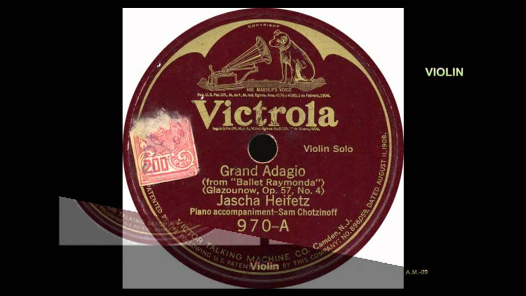 VICTROLA  Violin - Jasha Heifetz.  Two songs 970 A,B   VTS_01_1.VOB