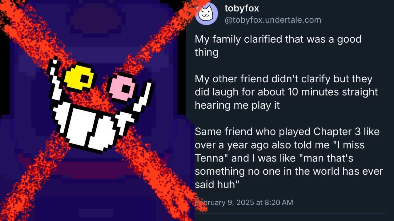 TOBY FOX TEASES TENNA! (DELTARUNE Release Date Speculation & Bluesky Post Analysis)