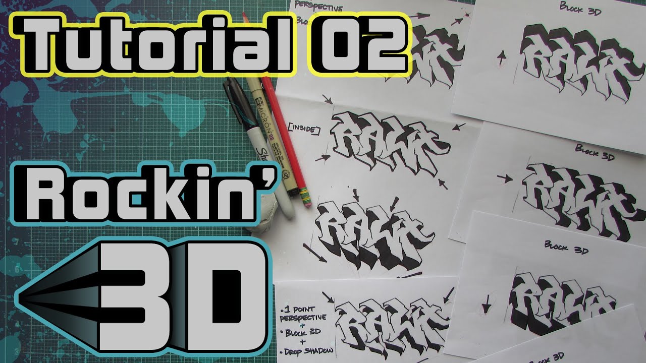 Rockin' 3D! - Graffiti Letters - Tutorial 02