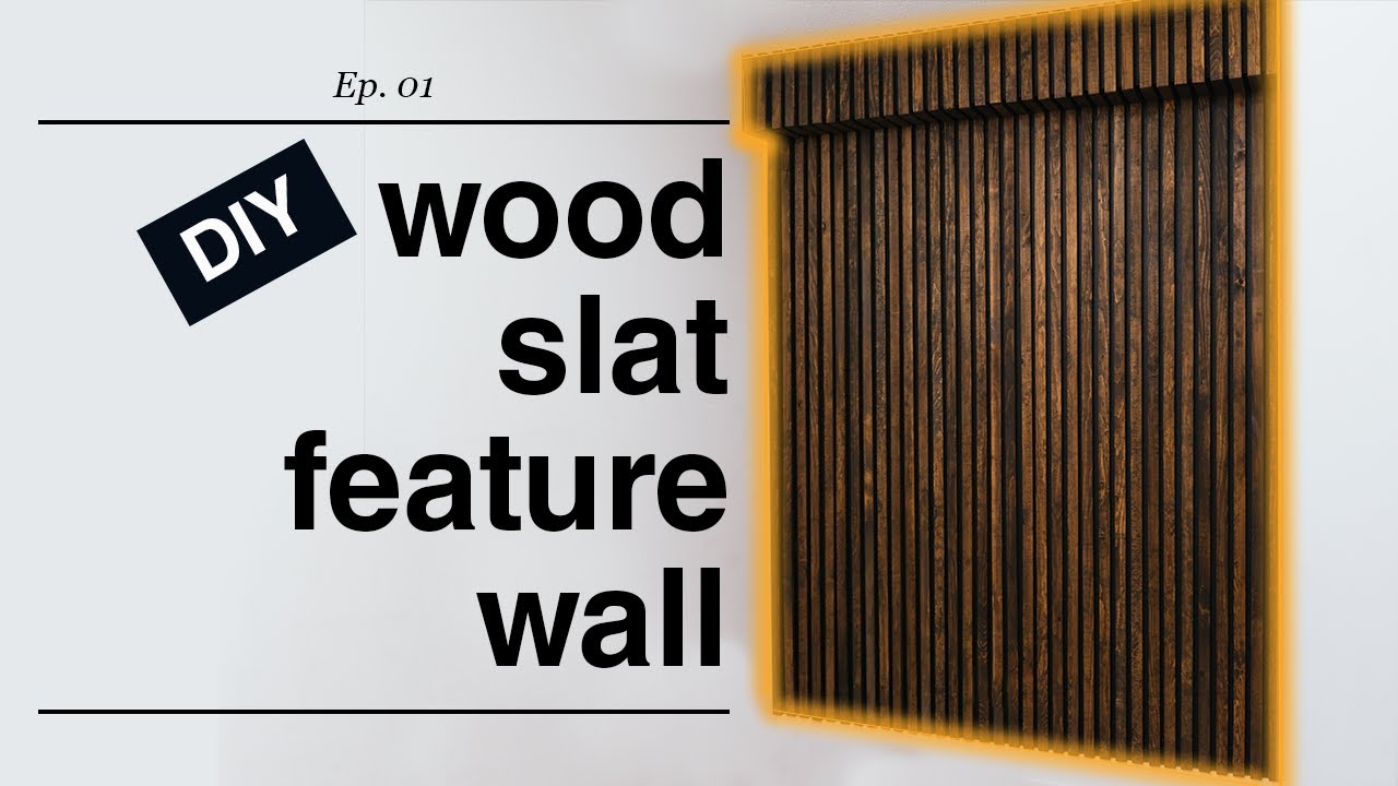 DIY wood slat wall | easy + inexpensive | DREAM desk setup + office makeover series EP01