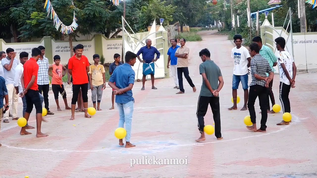 கல்லூரி ஆண்களுக்கான பலூன் உடைத்தல் போட்டி | Balloon breaking match for college boys | pulickanmoi