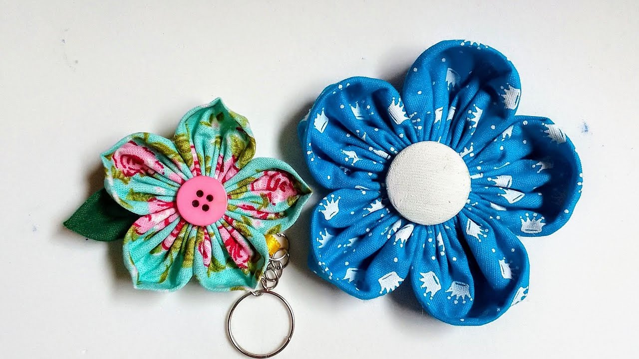 flor de tecido para lembrancinha/flor de fuxico #chaveiro#tiara#aplique #xuxinha...