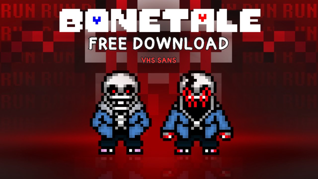 VHS Sans skin | Bonetale (FREE DOWNLOAD)