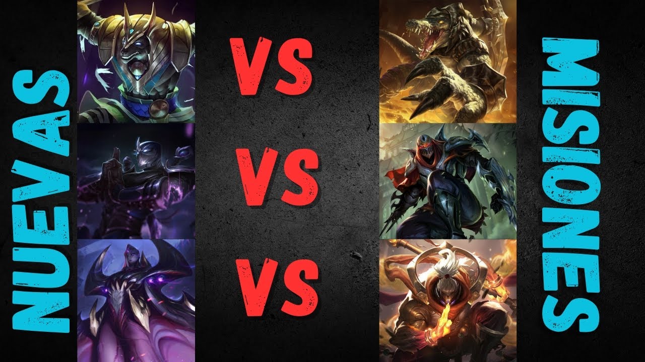 NUEVAS MISIONES de CAMPEONES (Bel'Veth vs Jax - Nasus vs Renekton - Shen vs Zed) | League of legends