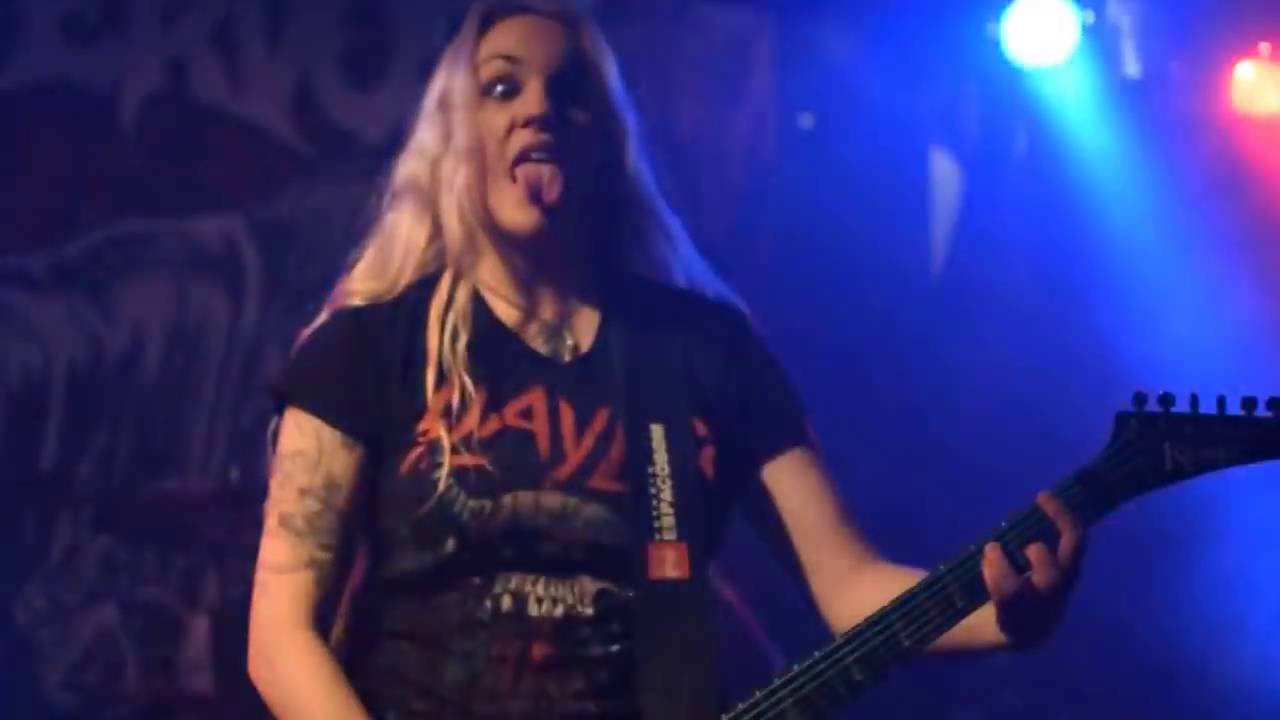 Nervosa - (drum solo) + Morbid Courage @Live&Loud club, Sofia 29.06.2016
