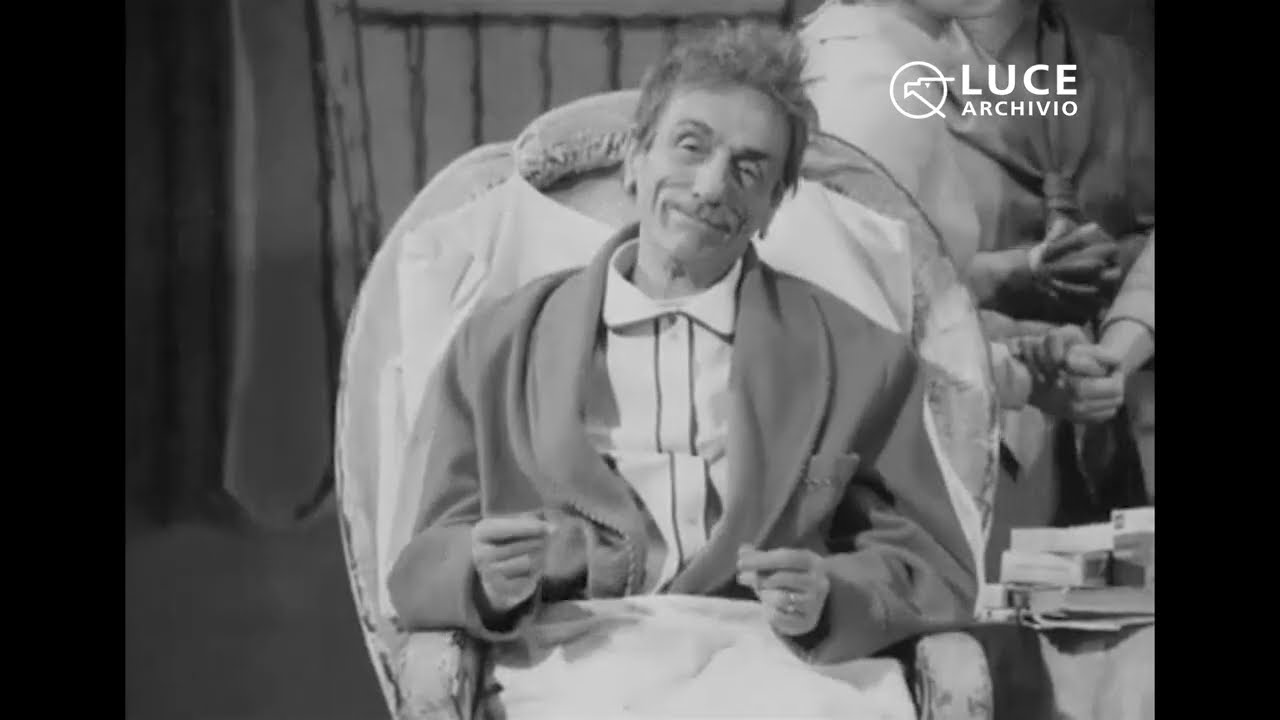 Eduardo De Filippo presenta la sua commedia Gli esami non finiscono mai, 1974