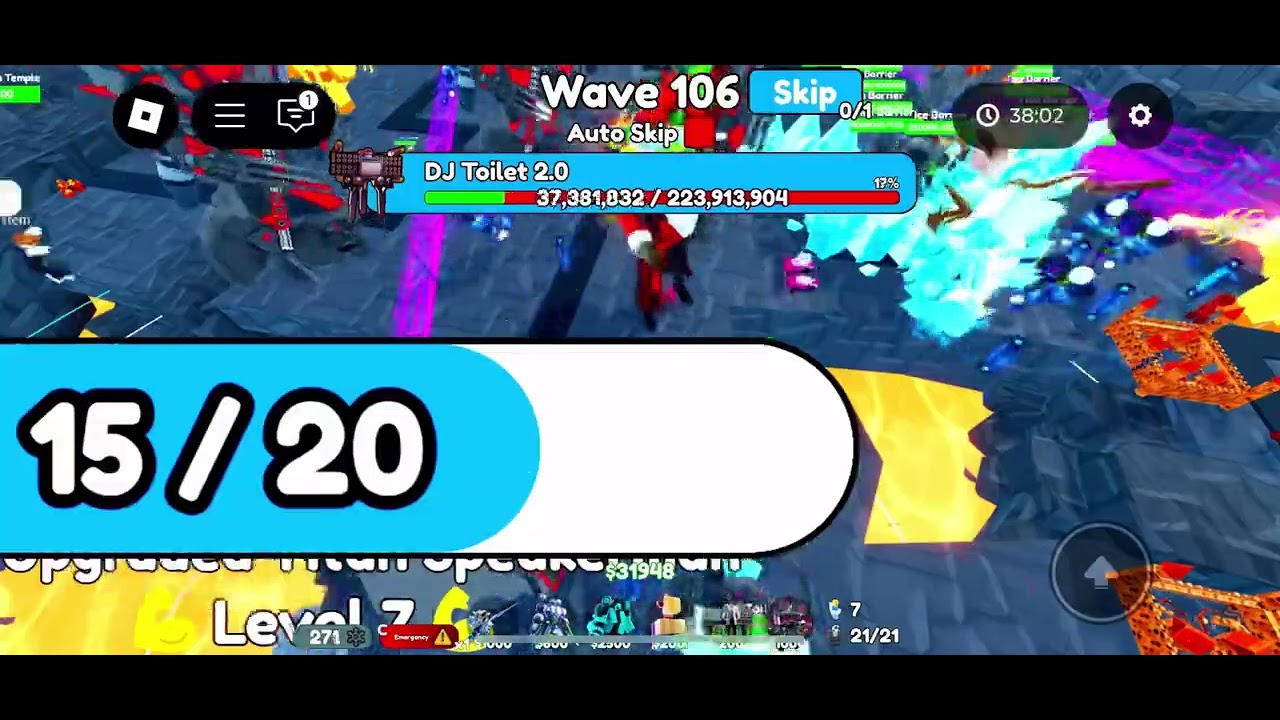 Carrying people in endless mode for free part 18 in toilet tower defense