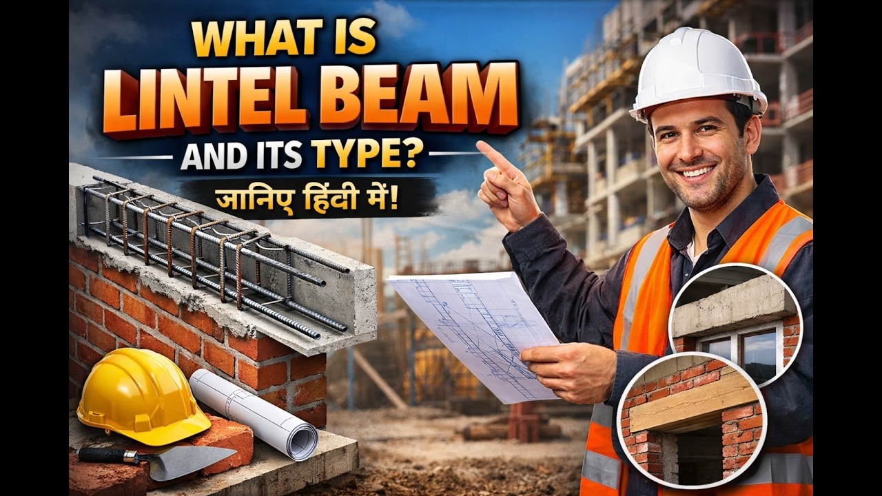 What is a Lintel Beam? in Hindi | Lintel kya hota hai? | Civil_Knowledge289 | Civil engineering |