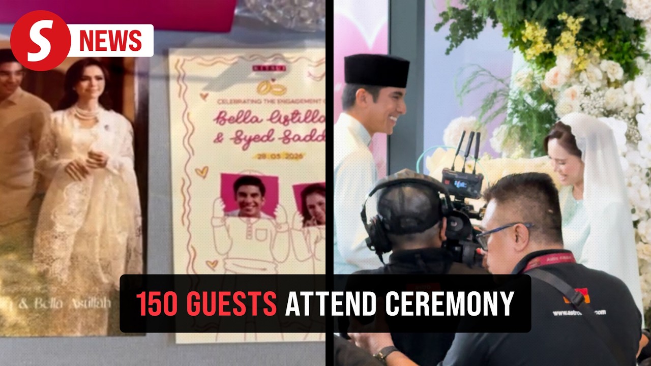 Simple engagement ceremony: Syed Saddiq and Bella to tie the knot