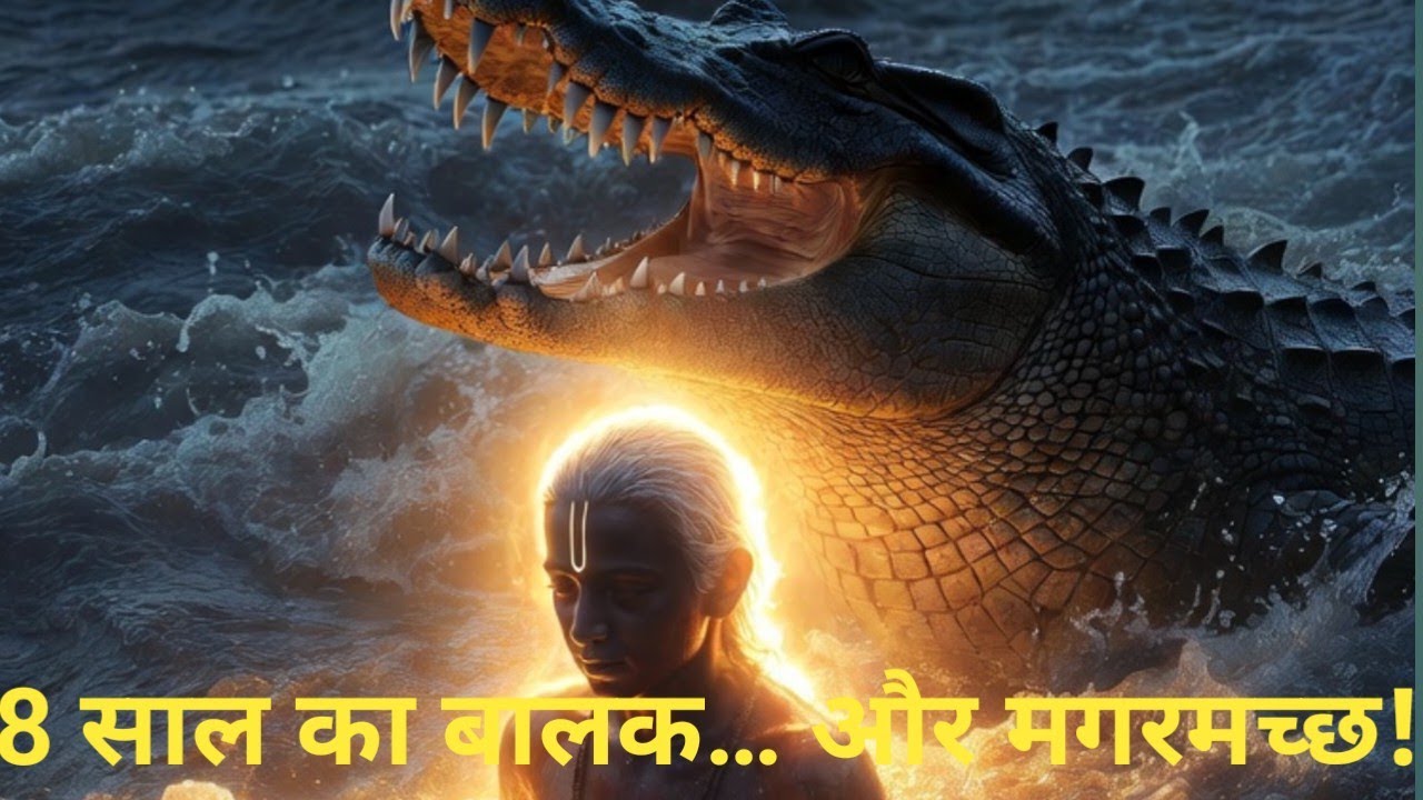 8 साल की उम्र में संन्यास! | आदि शंकराचार्य और मगरमच्छ की सच्ची कथा | अद्वैत वेदांत #video #sanatan