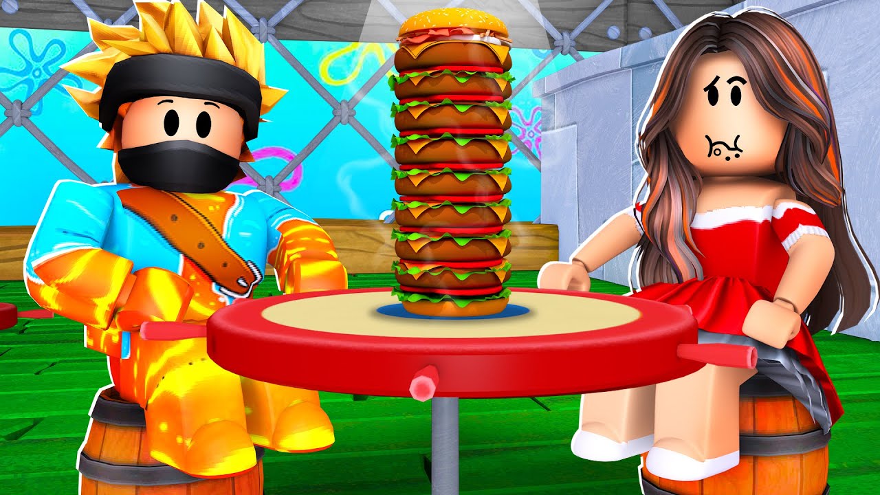 CONTRATEI O LOPERS PRA TRABALHAR NA MINHA HAMBURGUERIA NO ROBLOX