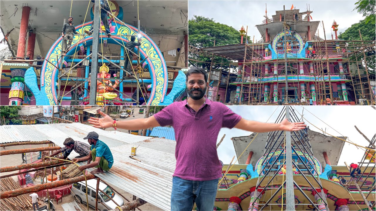 Khairatabad Ganesh Mandapam  Seling Fixed | Khairatabad Ganesh 70 Feet Ganpati Hyderabad