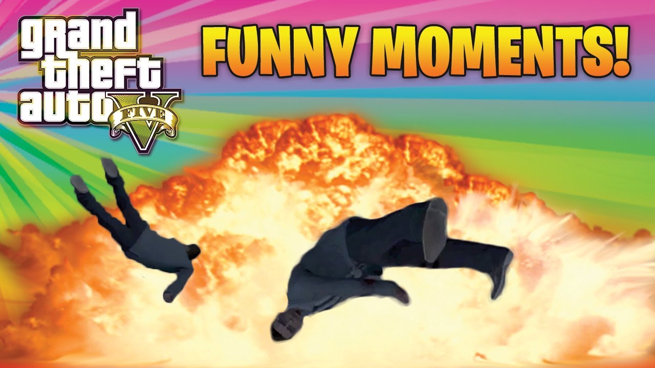 GTA 5 Funny Moments - human tornadoes, plane crashes, and ramming people over