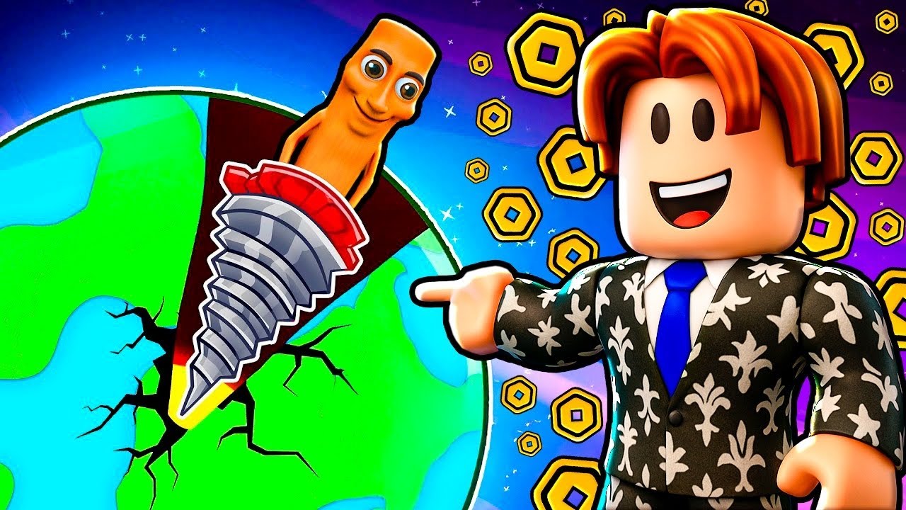 NOOB COM ROBUX INFINITO ZERANDO O DIG TO EARTHS CORE (Cavar até o Núcleo da Terra!) 🤑🤑🤑