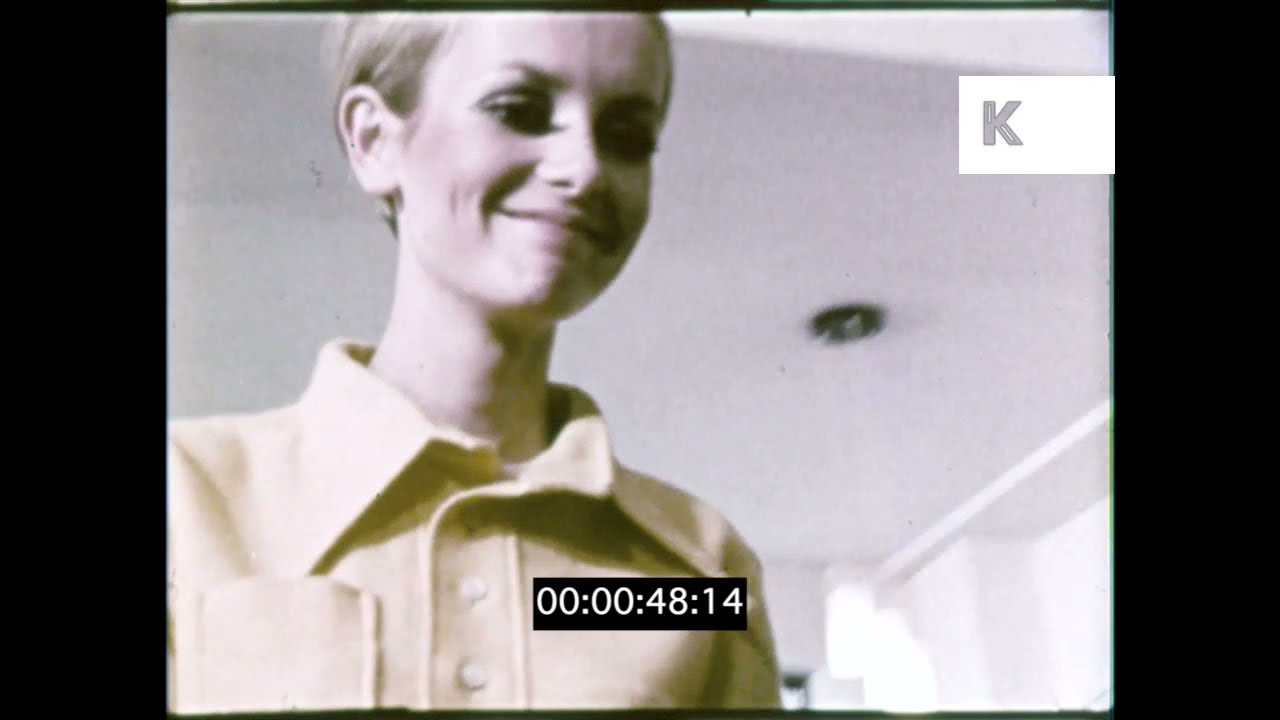Late 1960s Twiggy Modelling,  Swinging Sixties UK Fashion Industry, 16mm  | Premium Footage