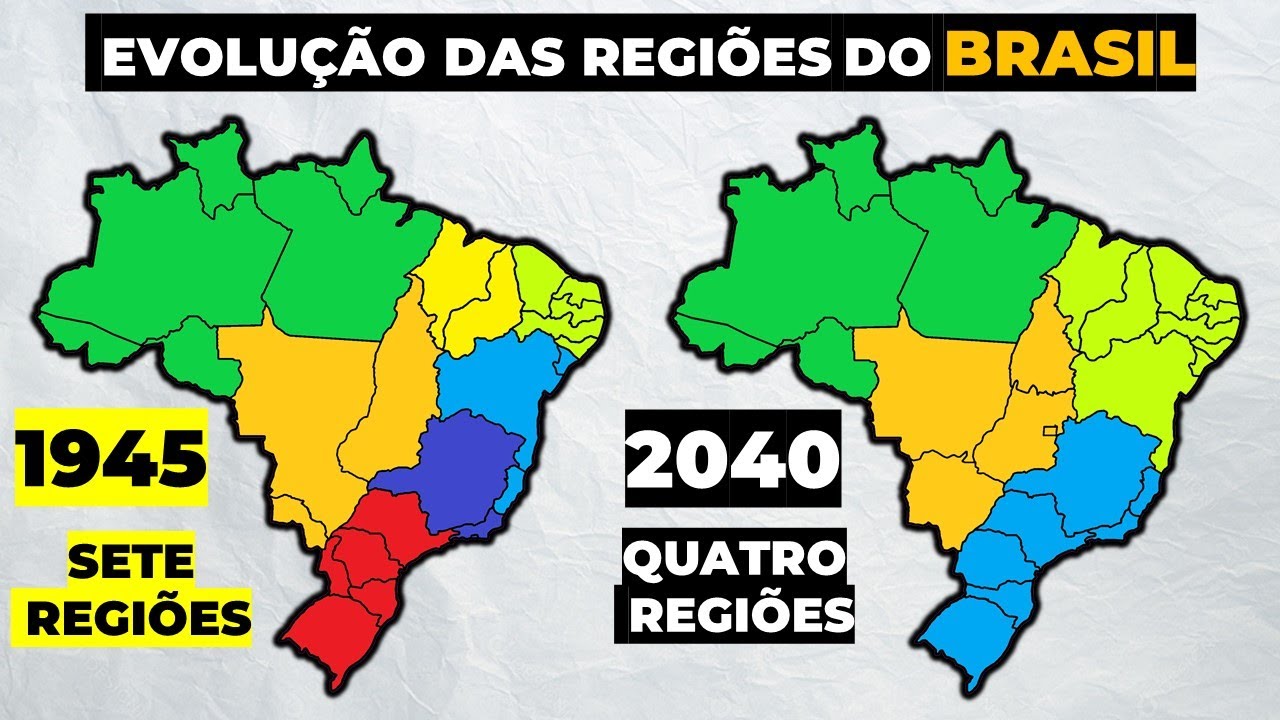 A EVOLUÇÃO DAS REGIÕES DO BRASIL