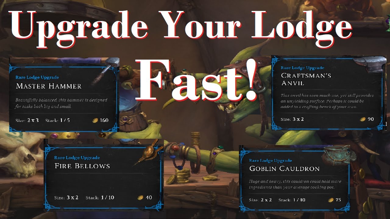 Legacy Steel & Sorcery Lodge Upgrade Item Route