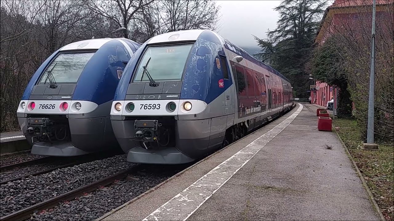 Gare de Sospel et ses trains le 24 Décembre 2021