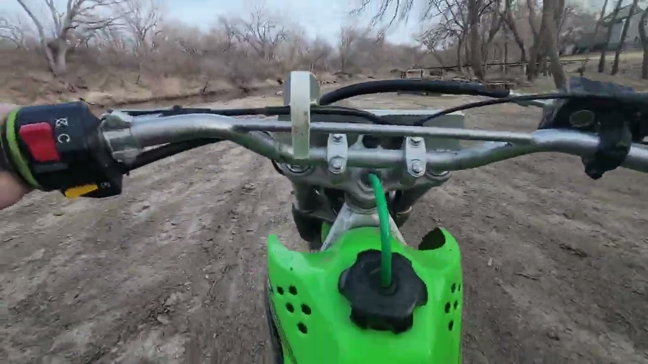 Riding the klx140