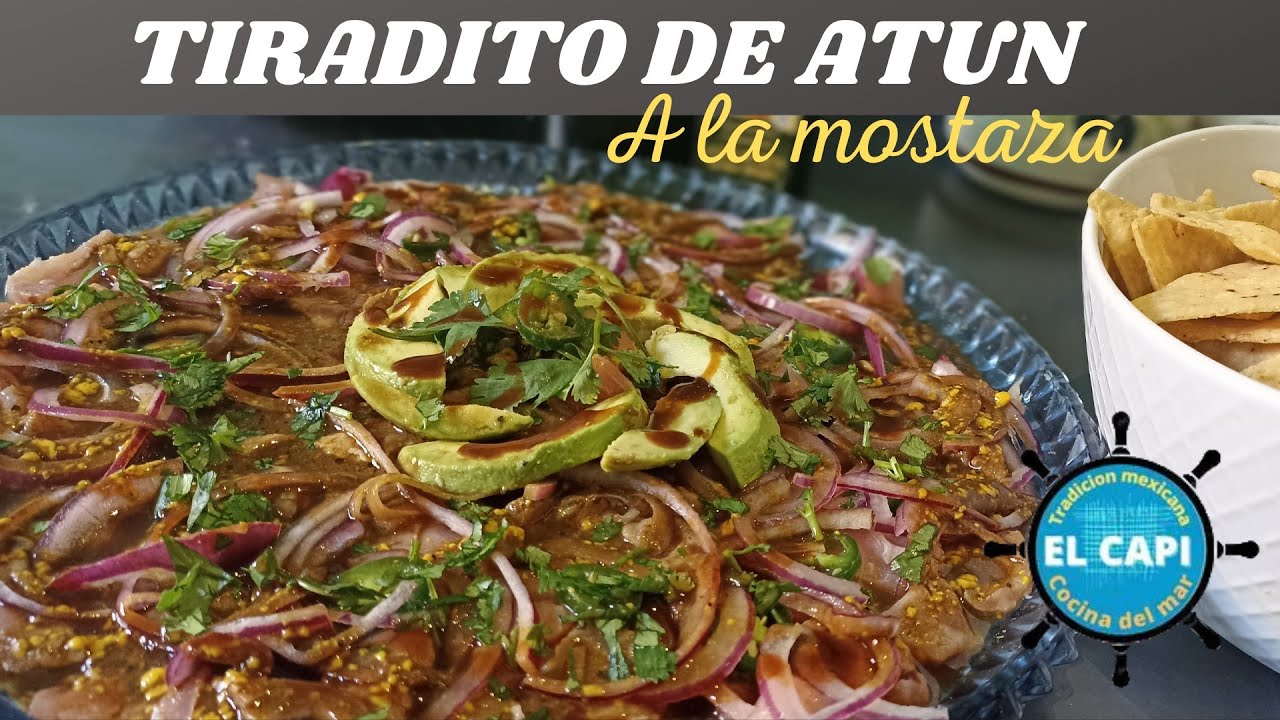 TIRADITO DE ATUN a la mostaza.             un tesoro marinero / El Capi