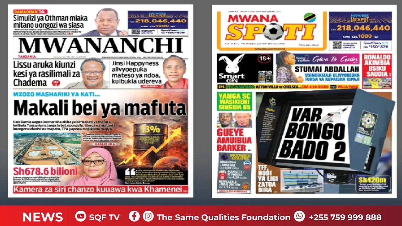 🔴LIVE: KARIBU TUANGAZIE DONDOO ZA MAGAZETI LEO MARCH 4 2026