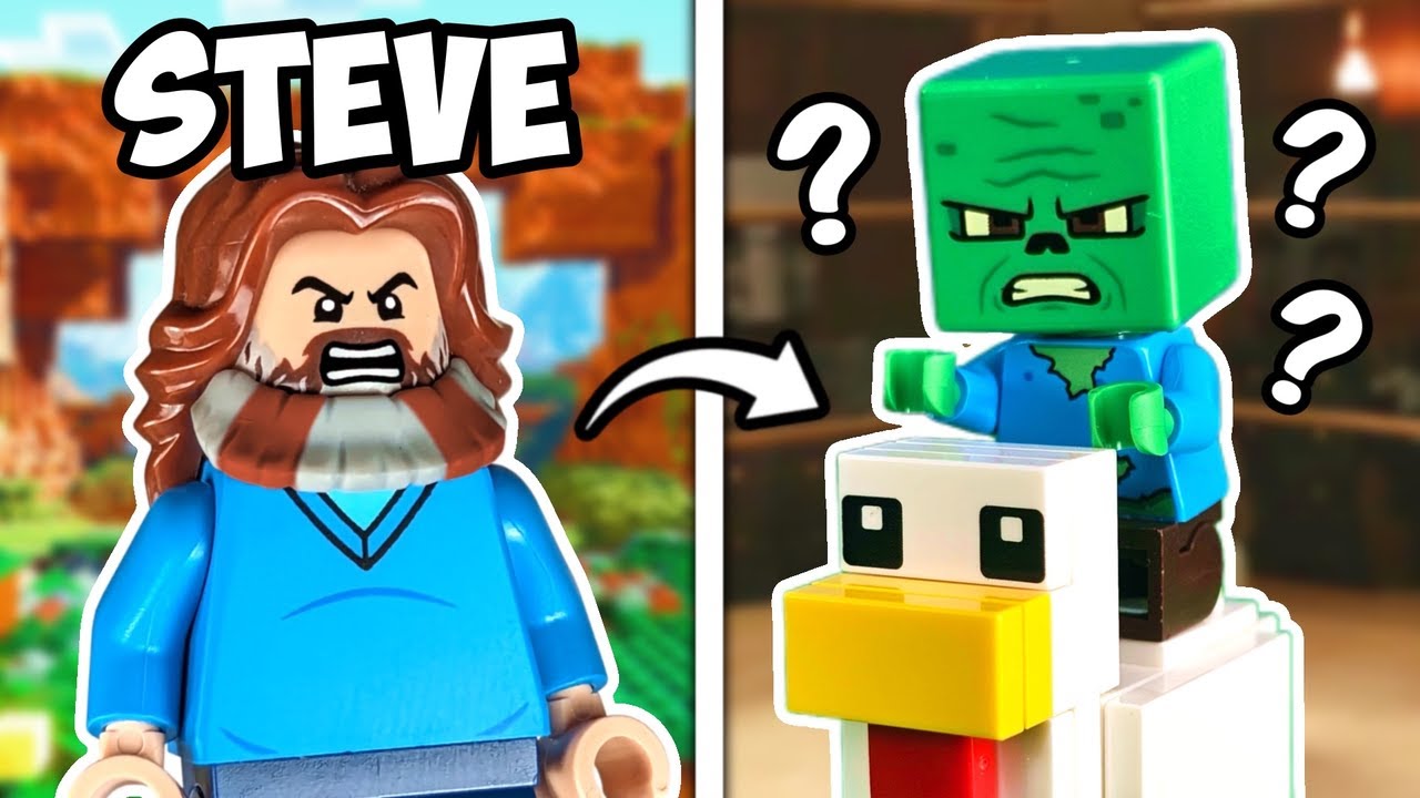 Я построил каждую сцену из фильма MINECRAFT из LEGO...
