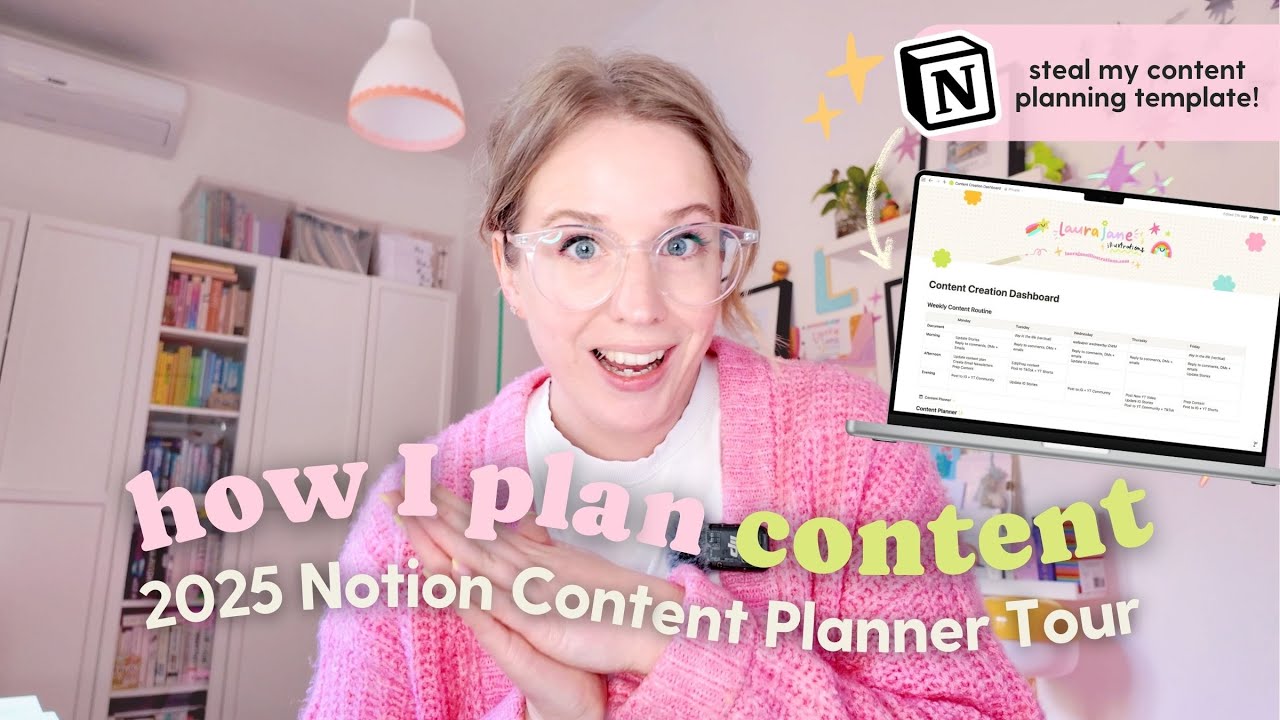 The only Notion content planner you&rsquo;ll need this year ✨ how I stay consistent on YouTube + Instagram