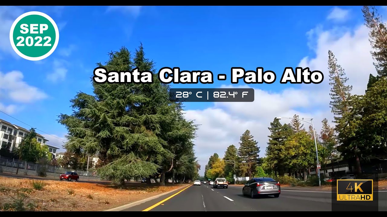 Santa Clara to Palo Alto, California USA 🇺🇸