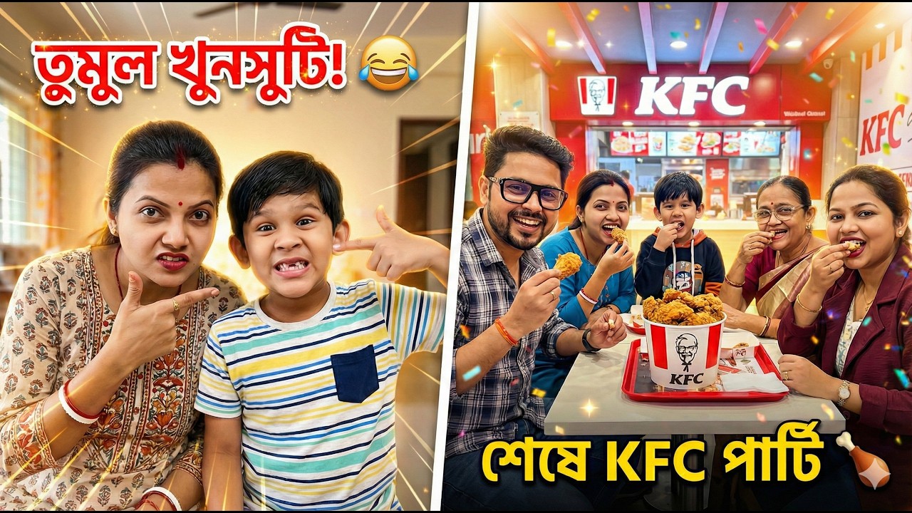 বউ আর ভাগ্নের সাথে তুমুল খুনসুটি! 😂 | শেষে সবাই মিলে KFC-তে ডিনার 🍗