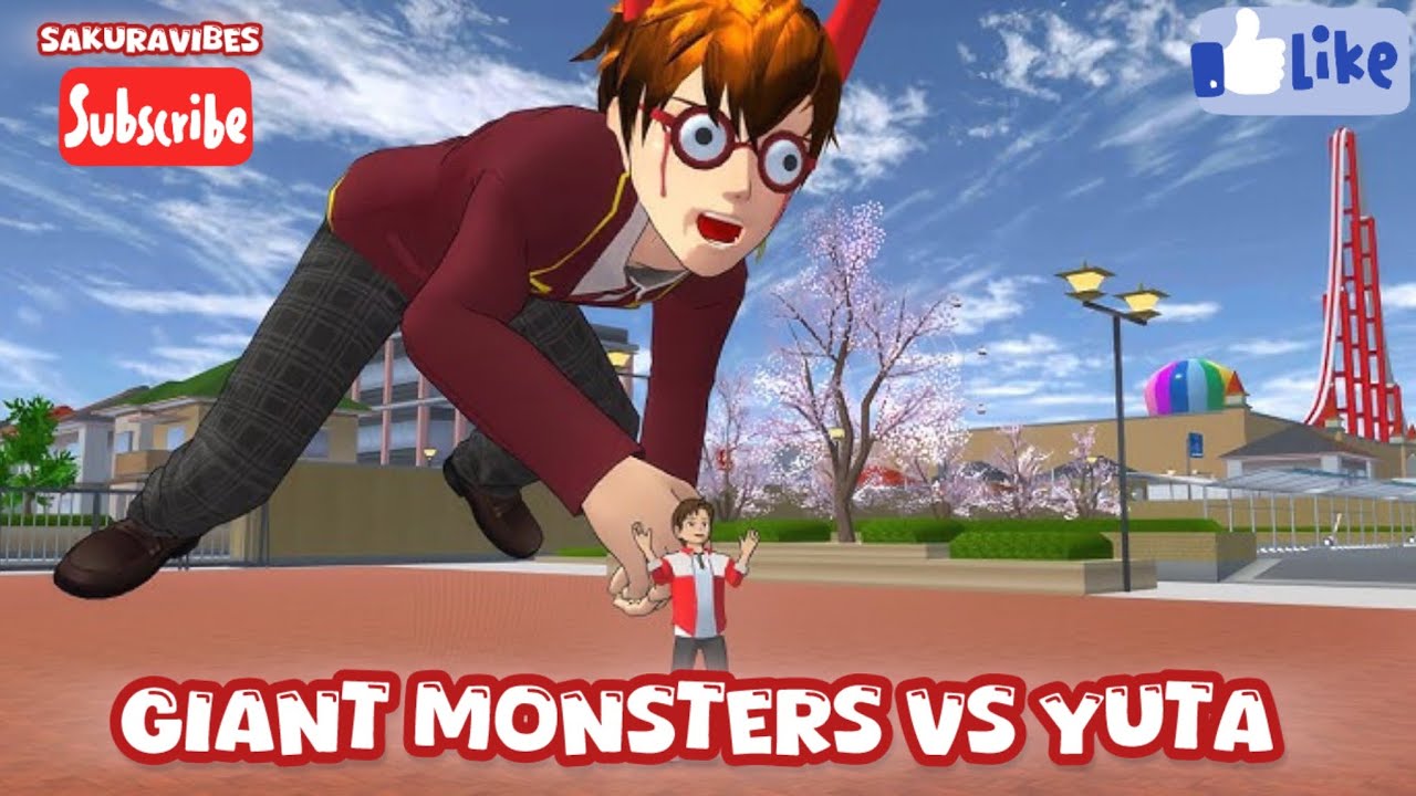 [INTENSE FIGHT] GIANT MONSTERS VS YUTA 😱🔥| Sakura School Simulator Gameplay❤️
