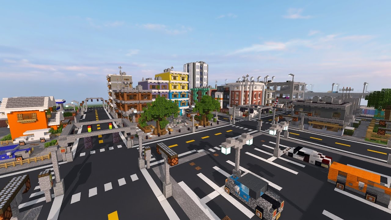 MINECRAFT CITY TOUR! 50+ BUILDINGS