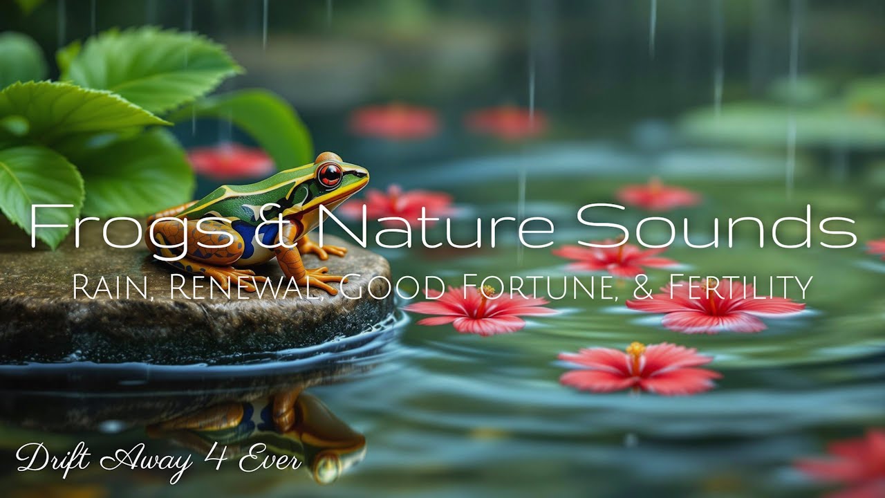 Relaxing Nature Sounds and a Colorful Frog To Bring You Rain, Renewal, Good Fortune, & Fertility