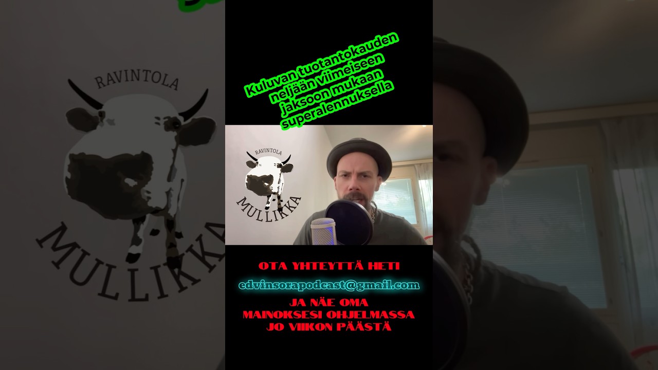 Mainospaikkoja loppukaudelle alennusmyynniss&auml;! Ota heti yhteytt&auml;! #podcast #mainos #yritys #raha