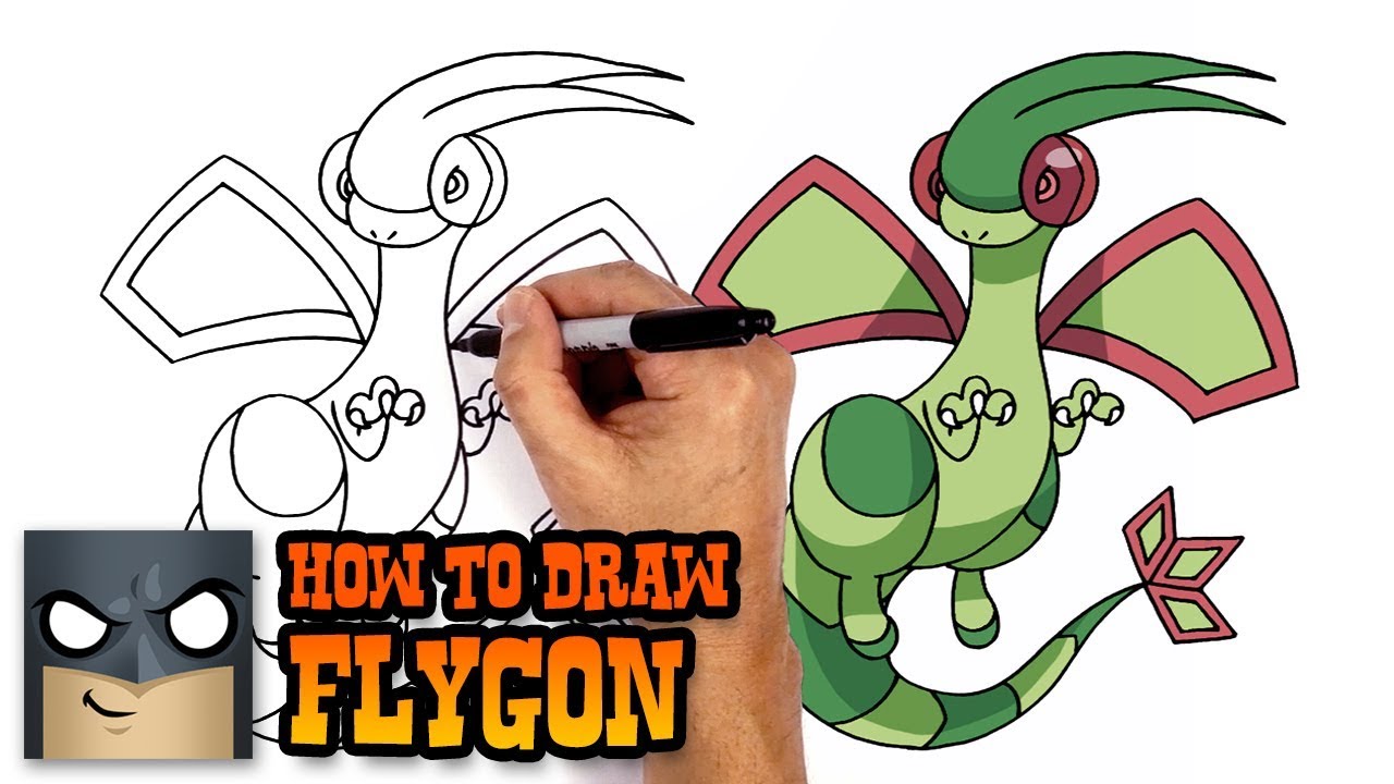 How to Draw Pokemon | Flygon | Step by Step
