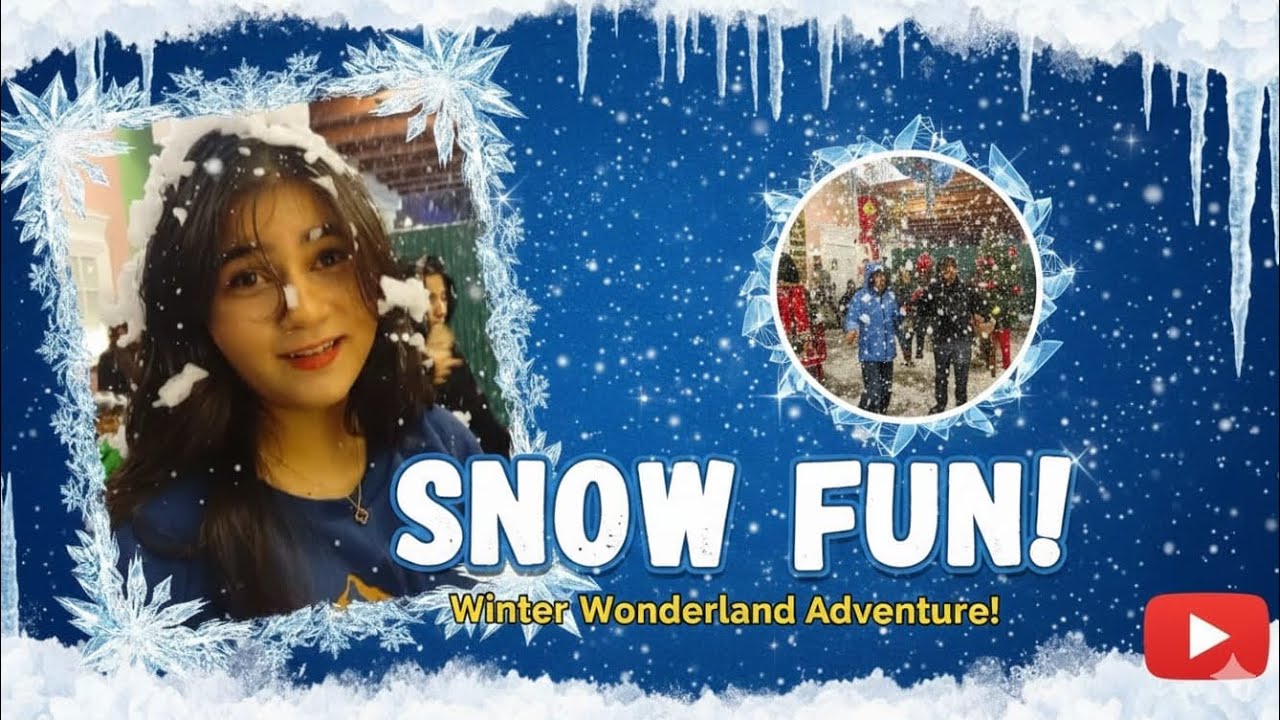 Snow fall in Karachi!! 🥶 | Winter wonderland adventure ✨ | Family Minutes ❤️