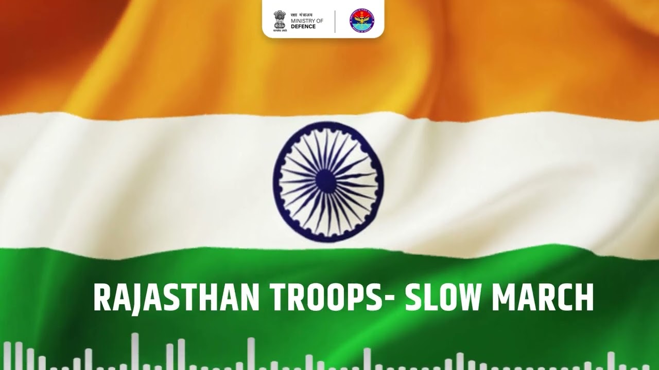 Beating Retreat Tunes 2025 | Foot-tapping tunes by military bands | Rajasthan Troops- Slow March